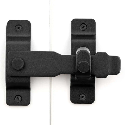 Matte Black Flip Latch Gate Latch Lock For Barn Fence And Sliding Doors Heavy Duty Stainless Steel Gate Hardware Safety Catch