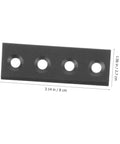 Sliding Barn Door Hardware Connector Kit With Track Connecting Plate For Heavy Duty Metal Construction And Easy Door Alignment