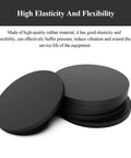 20 Pcs Rubber Round Plates 2mm Thick 22-32mm Diameter Anti Vibration Damping Pads For Industrial Equipment Anti Slip Heavy Duty Built Tough Spacers With Noise Reduction And Floor Protection, black rubber discs