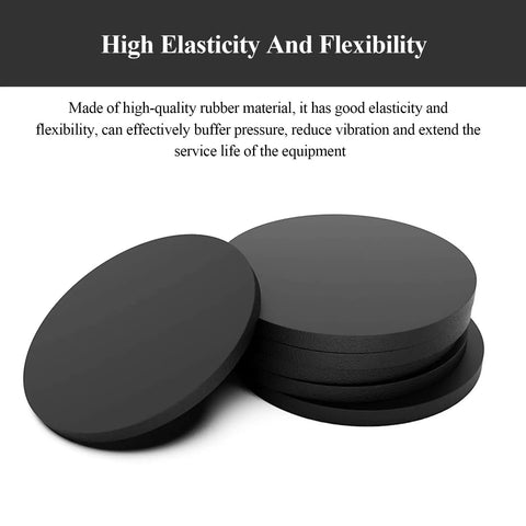 20 Pcs Rubber Round Plates 2mm Thick 22-32mm Diameter Anti Vibration Damping Pads For Industrial Equipment Anti Slip Heavy Duty Built Tough Spacers With Noise Reduction And Floor Protection, black rubber discs