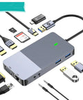 Straight Up Sweet Heavy Duty Usb 3.0 Docking Station Featuring Dual HhdmI And Vga Ports For Reliable Triple Display Gigabit Ethernet Sd Card Reader Quick Pd Charging Plug And Play For Laptops, showing ports and connectivity options.
