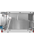 Top Shelf Ultrasonic Parts Washer Uses Rock Solid Three Phase Power To blast stubborn oil grease and machining debris from metal tools.