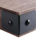 4 Pack Heavy Duty Iron Corner Protectors 2x2x1.5 Inch Black Decorative Corner Brackets for furniture corner