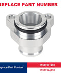 BMW Aluminum Water Hose Fitting Upgrade For 1 Series 3 Series 5 Series 6 Series 7 Series And Z4 With 3L N54 N53 N52 N51 Engines Replaces 11537541992 And 11537544638 Coolant Hose Flange Direct Fit.