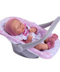 2 In 1 Baby Doll Swing And Portable Carrier For 18 Inch Dolls Pink Play Set Ages 3 And Up Converts From Swing To Carry Safe Sturdy