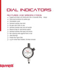 Dial Indicator With Jewel Bearings And Lug On Center Back, White Face, 0 To.125 Inch Range, Balanced Dial With.0005 Inch Graduation shown