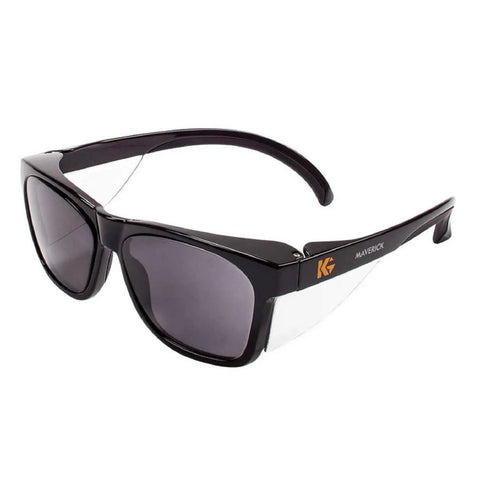 Safety Glasses With Integrated Side Shields 2 Pair Set Smoke Anti Fog Lens Black Frame ANSI Z87.1 Plus Lightweight Build