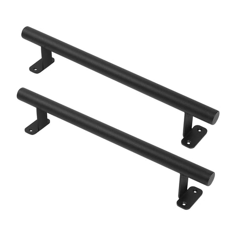 16 Inch Heavy Duty Metal Gate Handles Set In Matte Black Barn Door Pulls Outdoor 2 Pack For Shed Patio Farm Garage Fence Built Tough As Nails With Galvanized Iron Anti Slip Grip And Rust Resistant