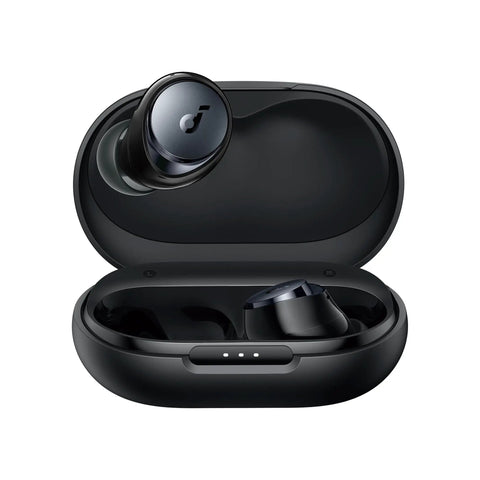 Space A40 Adaptive Active Noise Cancelling Wireless Earbuds With Up To 98 Percent Noise Reduction, All Day Battery With 50 Hour Total Playtime And 10 Hour Per Charge, Hi Resolution Sound, Comfortable Fit, And Wireless Charging Case