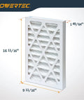 5 Micron Outer Air Filter 4 Pack For WEN 3410 AF4000 AF4001 Shop Fox W1830 And WEN 90243-027-2 with dimensions shown