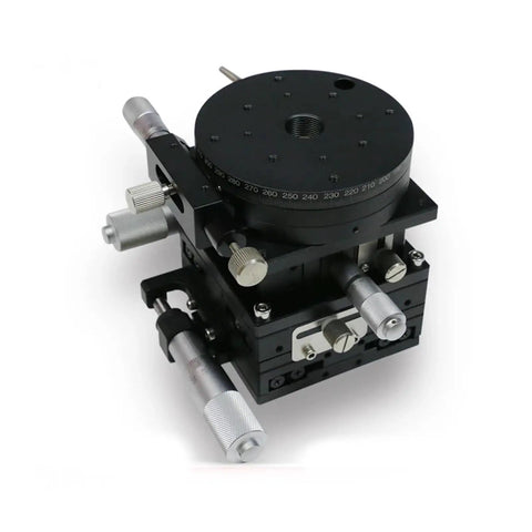 Motorized Rotary Positioning Stage LT80L With Manual Displacement Fine Adjustment Rotary Platform XYZRG80 view from above