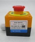 Emergency Stop Red Sign Mushroom Push Button Switch Station 1NC 1NO 440V 10A Normally Closed Stop Button Box LA38-11ZS-BOX