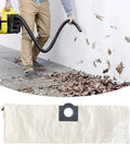 No Sweat Washable Canvas Dust Bag For Karcher WD1 MV1 TN Vacuum Easy Fit Zippered Filter Sack for leaf vacuuming.