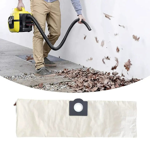 No Sweat Washable Canvas Dust Bag For Karcher WD1 MV1 TN Vacuum Easy Fit Zippered Filter Sack for leaf vacuuming.