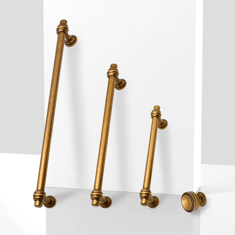 Antique Brass Cabinet Pulls 3 Inch 76mm Pack Of 10 Solid Zinc Alloy Kitchen Cabinet Handles Drawer Hardware No Fuss For Cabinets