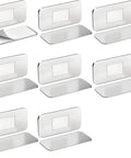 Ultra Thin Magnetic Door Catch With Heavy Duty Adhesive For No Drill Cabinet Magnets Stainless Steel Quiet Close Latch 8 Pack