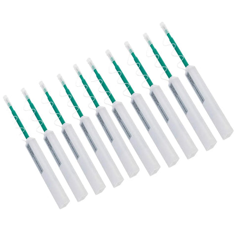 Pro Grade Fiber Optic Cleaner Pen Kit For 2.5mm Ferrules SC FC ST SC/APC FC/APC, 10 white pens