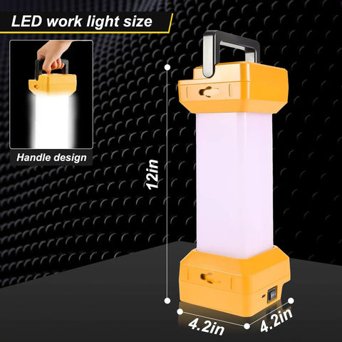 Cordless LED Lantern For 20V Max Batteries Boss Level Brightness 360 Degree Emergency Work Light With 20W USB C Output