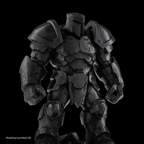 Black armor figurine printed with Water Washable Resin 2.0 For 405nm UV Curing, Low Viscosity, Higher Toughness, Black 2Kg