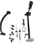 Pro Grade Brake Disc And Drum Lathe For Quick On Vehicle Repairs, parts and accessories shown with mounting hardware