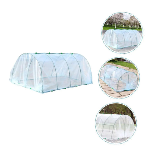 No Fuss Outdoor Plant Greenhouse Kit With Easy Install Bracket And Clear PE Cover For Flowers And Veggies Portable Indoor Outdoor Garden Shelter Durable Plastic Frame For All Season Plant Protection