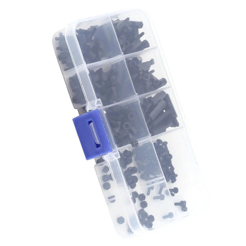 Nylon M2 M3 Male Female Spacer Standoff Kit For DIYers Circuit Boards Alkali Resistant PA66 Anti Interference High Precision 250 Piece Assortment For Home Hobbyists And Prototyping in storage box
