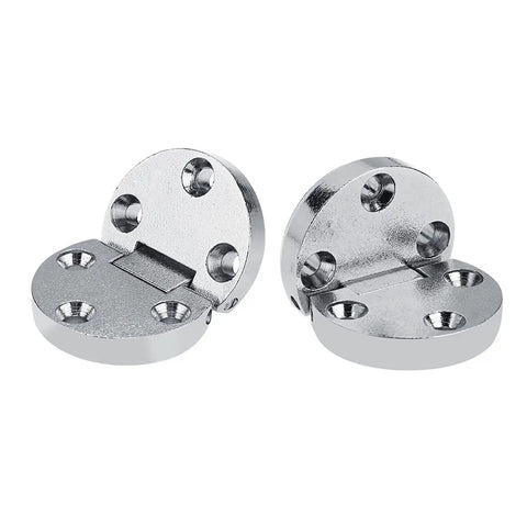 Built To Last Zinc Alloy Table Flap Hinges Set Of 2 For Furniture, Self Supporting Folding Hardware, 54x35x7 mm