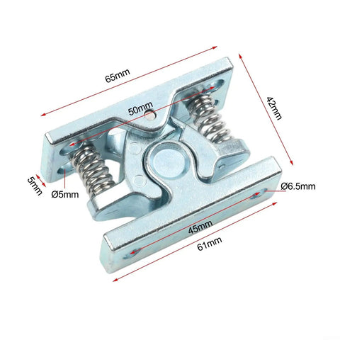 Heavy Duty Double Roller Cabinet Door Catch With Spring Loaded Latch, 65x42mm, stainless steel, ideal for secure cabinet use.