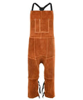 Split Leg Leather Welding Apron For Men And Women, Heat Resistant And Flame Resistant Bib Apron, Heavy Duty Cowhide Leather, 24 By 52 Inches