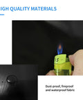 High quality fabric test for Protective Laser Enclosure With Built In Ventilation And LED Light For Your Laser Cutter, No Fuss Fireproof Dustproof Shield With Exhaust Fan And Pipe Kit, Stops Smoke Odor And Noise, 650x650x330mm