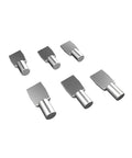 Super Heavy Duty Quarter Inch Shelf Pins Crafted From Zinc Plated Steel For Rock Solid Cabinet Shelving, set of 6 pegs.