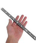 Bottom Mount Drawer Slides With Silent Glide And Ball Bearing, 17mm wide cold rolled steel in hand, replacement part for cabinets