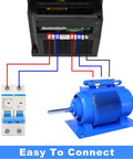 Diagram showing connections for 2.2KW 3HP 110V Variable Frequency Drive Inverter Controller with Vector Control for CNC Motors