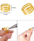 Jump Ring Kit For Jewelry Making With 1200 Open Jump Rings And Clasp Set, Necklace And Bracelet Repair Supplies, Includes Pliers