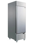 Professional Grade Heavy Duty Commercial Freezer And Refrigerator Featuring Zero Frost Frost Free Design Sleek Stainless Steel Build Built Tough For Restaurants Cafes And Retail Shops 23 Cubic Feet Capacity with digital temp control.