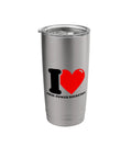 I Heart High Power Rocketry Stainless Steel Insulated Tumbler Dual Wall Keeps Drinks Hot Or Cold BPA Free Leak Proof Lid With Clear Slider