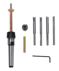 Straight Shots Precision Pen Mill Trimmer Kit With 8 Inch Turning Mandrel And Dual Pilot Cutter Shafts for flawless blank prep, including mandrel and cutters.