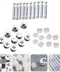 Heavy Duty Furniture Connectors Set With Locking Cam Fittings Bolts And Dowels, Anti-Rust Iron And Nylon Material For Stable Corner Connection