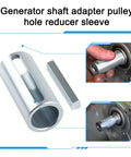 Crankshaft Sleeve Adapter Three Quarters To One Inch Pulley Bore Reducer Bushing With Step Key shown with installation process