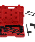 Get This Insane 21 Piece Deep Impact Socket Set With 3/4 And Two Inch Heads For Heavy Duty Vehicle Repair Jobs Making Mechanics Look Like Total Bosses Who Ace Every Tough Job Under The Hood Fast. Red case with black deep impact sockets and breaker bars