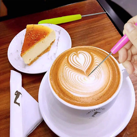 12 Pc Baking Scriber Pens That Nail The Cookie Decor Game With Rust Proof Stainless Steel Cake Icing Needles serving latte art.
