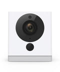 Front view of 1080P HD Indoor WiFi Smart Home Cam With Night Vision And Two Way Audio Works With Alexa And Google Assistant 2 Pack White