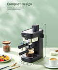 Killer Crema Game Changer Espresso Machine With Solid Six Bar Pressure For Thick Golden Shots And Straight Up Bold Flavor Perfect For Everyday Casual Brewing At Home. Compact design on kitchen counter.