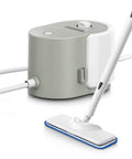 Heavy Duty Steam Crusher Blasts Through Gunk Stat With Five Bar Pressure And Industrial Stainless Boiler Ships Ready With A Twenty Piece Accessory Kit To Handle Every Mess Today, showing steam cleaner and handle.