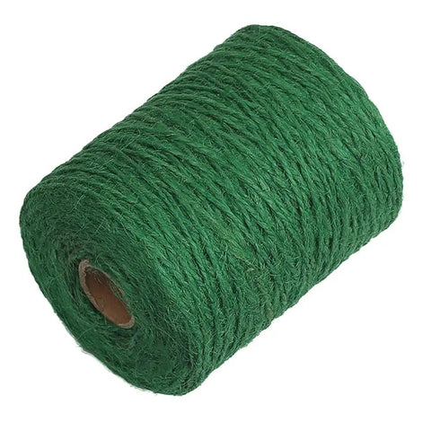 Green Jute Garden Twine 656 Feet 2mm Thick Plant Ties For Climbing Plants Tomatoes Floristry And Crafts Strong Durable Natural Fiber