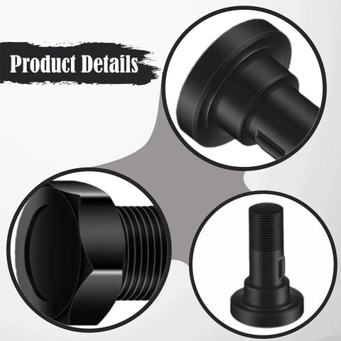 Close-up details of 2 Pieces Rotary Cutter Bolt Kit With Nuts And Lock Washers For Metal Construction Power Tools