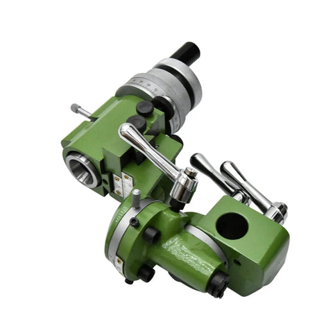 Beast Mode Premium Universal Knife Holder And Sharpener Designed For Milling Cutters Engraving Blades And Router Bits Quick Release Diy Grinding Workstation, green metal sharpener with adjustable knobs.