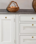 10 Pack 1 Inch Brushed Gold Cabinet Knobs And Drawer Pulls Set For Kitchen Cabinets Sleek Brushed Brass Small Ball Style