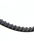 Close-up of 226mm neoprene closed loop timing belt teeth. Built to last nylon cloth teeth, heat and grease resistant for CNC machines.