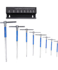 Premium Metric T Handle Hex Key Set Forge From Heavy Duty Chrome Vanadium Steel With Slim Sliding Grip And Compact Foldable Case For Auto Repair Bike Fixes And Daily Hardware Tasks You Can Totally Rely On For Any Tough Job Around The House Or Garage, 8 sizes